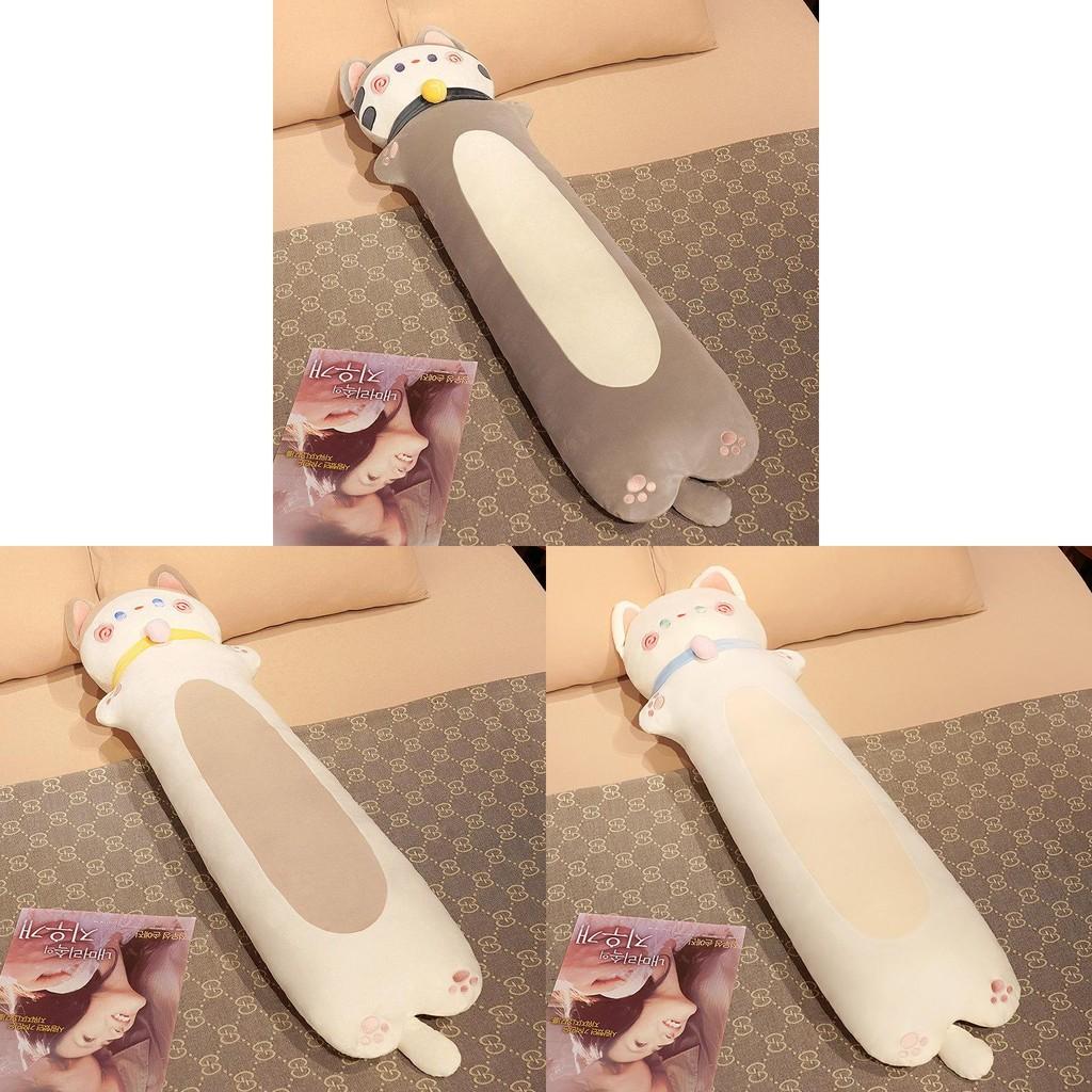 Long Cat Cartoon Pillow Plush Toy Animal Stuffed Doll Decorations Kids Gift