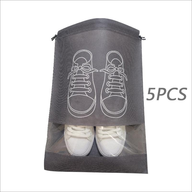 

5 шт., сумки для хранения обуви, органайзер для шкафа, нетканая дорожная портативная сумка, водонепроницаемая карманная сумка для одежды, классическая подвесная сумка M 27x36cm-WOMEN