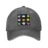 Tamagotchi Set Large Denim Cap Casual Baseball Caps Adjustable Hat Summer Unisex Baseball Hats