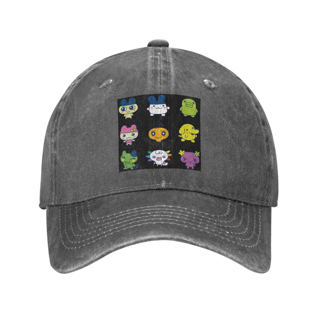 Tamagotchi Set Large Denim Cap Casual Baseball Caps Adjustable Hat Summer Unisex Baseball Hats