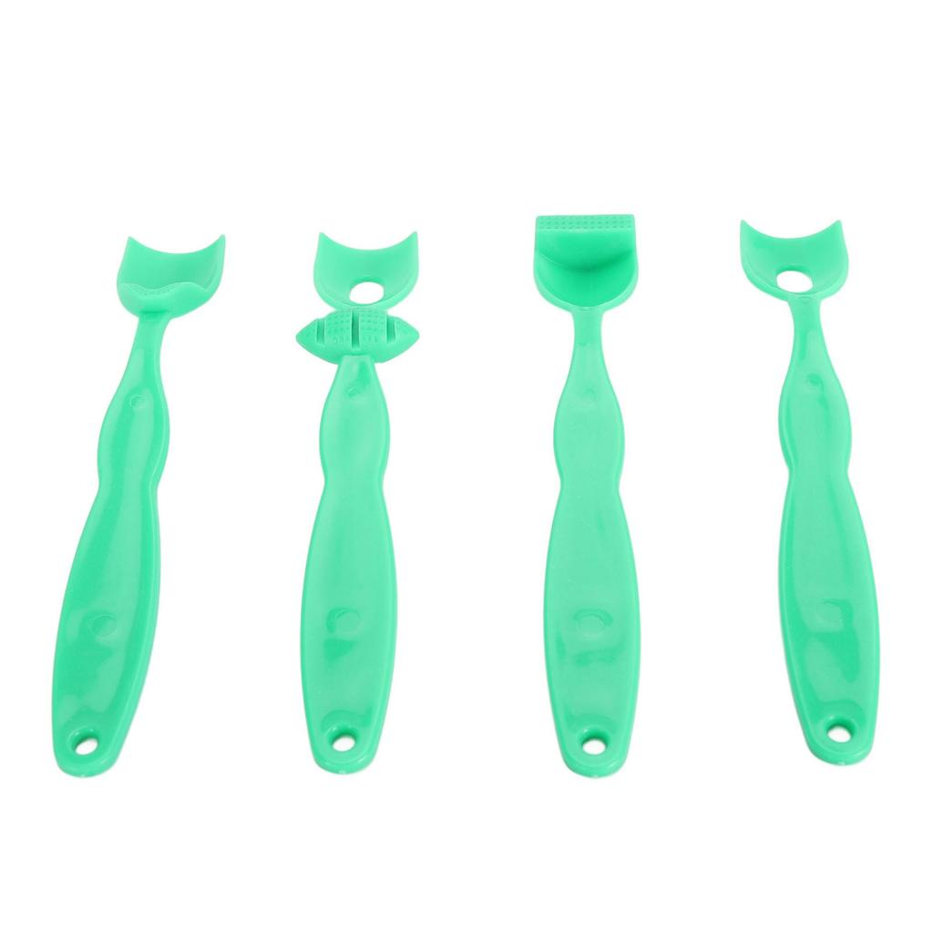 4 szt. Trener mięśnia języka Popraw elastyczność Lateralizacja Podnoszenie Narzędzie do treningu mięśni jamy ustnej na dyzartrię z pudełkiem do przechowywania