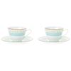 Noritake Humming Blue Cup & Saucer Set (Pair) (For Coffee and Tea) 125cc, Blue Fine Porcelain, P5389L/1645