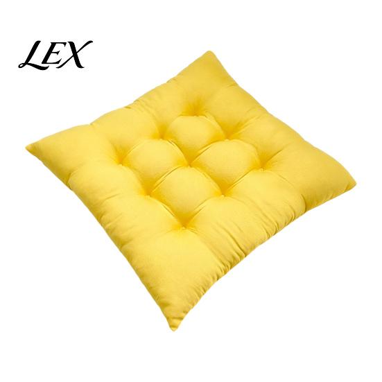 Car Seat Comfort Cushion Square Chair with Ties, Ultra Soft Office Cushion, 15.75"x15.75" Breathable Pad for Home Work All Seasons