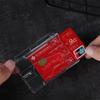1/3Pcs Thumb Card Case Transparent Plastic ID Tag Name Badge Holder Nurse Staff Work Card Cover Protector Bus Pass Card Sleeve
