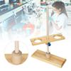 2 Hole Funnel Stand Laboratory Accessory Adjustable Height Wooden Funnel Rack