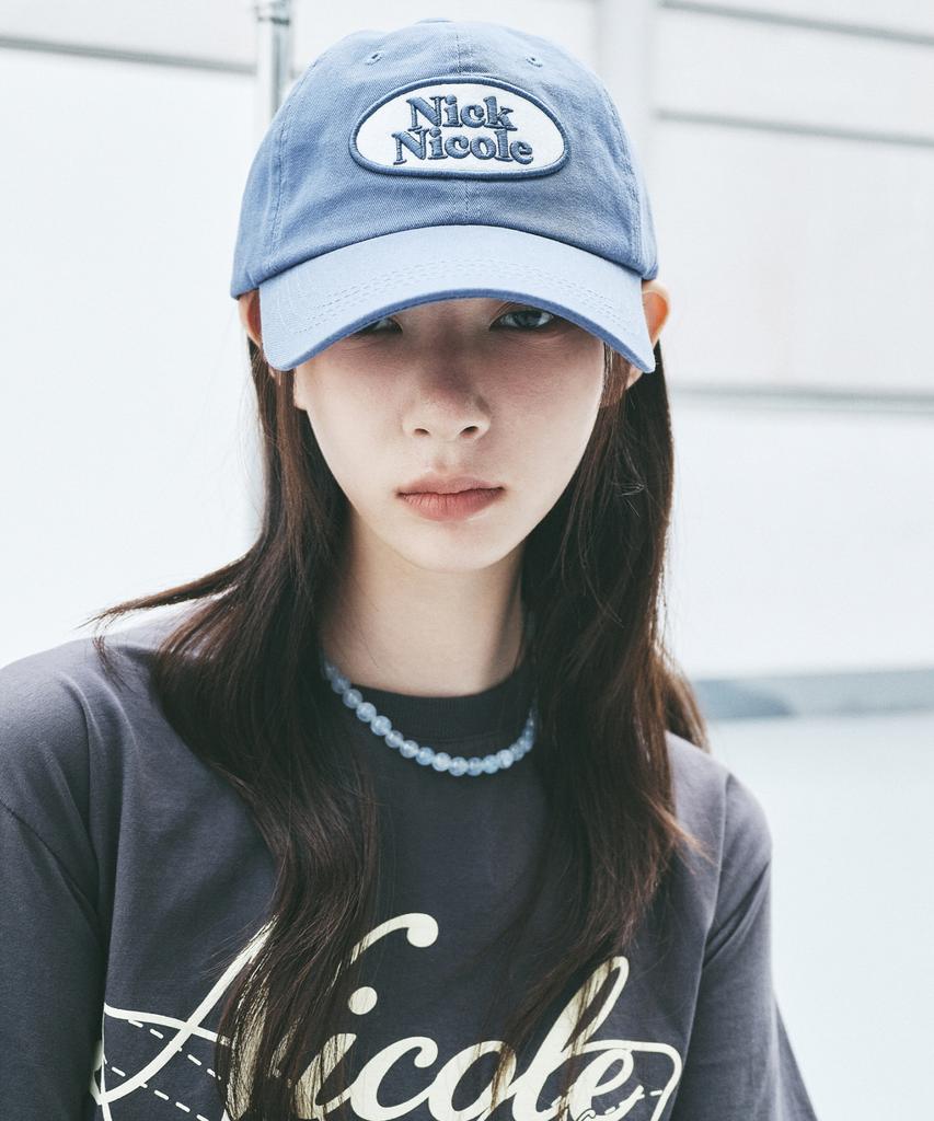 Nigaennikol Oval Wappen Ball Cap_Blue Gray