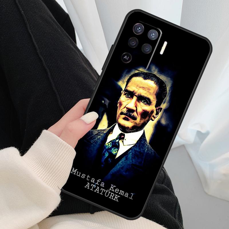 Turkey Mustafa Kemal Ataturk Case For Oppo A18 A38 A58 A78 A98 A80 A60 A40 A96 A76 A16 A94 A74 A54 A15 A17 A57 A77 A5 Pro