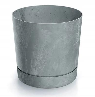 Gray Concrete Effect Flowerpot 128x128cm Plastic Elegant Tubo