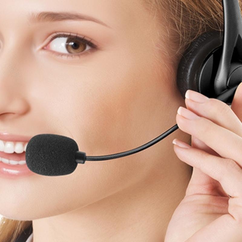 Corded Headsets with 3.5mm Plug Soft Skin Friendly Comfortable Over Ear Headphones for Conferencing and Music