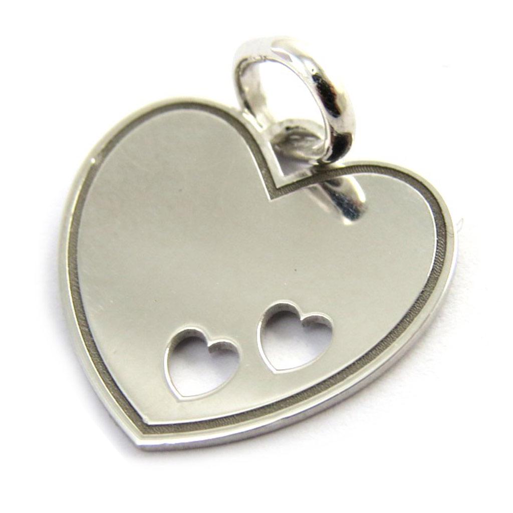 Les Trésors De Lily [M9589] - Silver Pendant 'Love' (rhodium-plated)