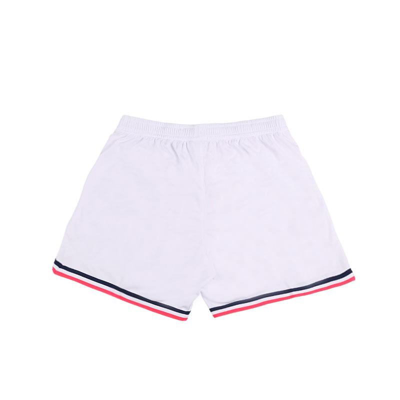 Li Ning CBA Series Basketball Logo Print Straight Leg Basketball Shorts Men Shorts White AAPT837-1