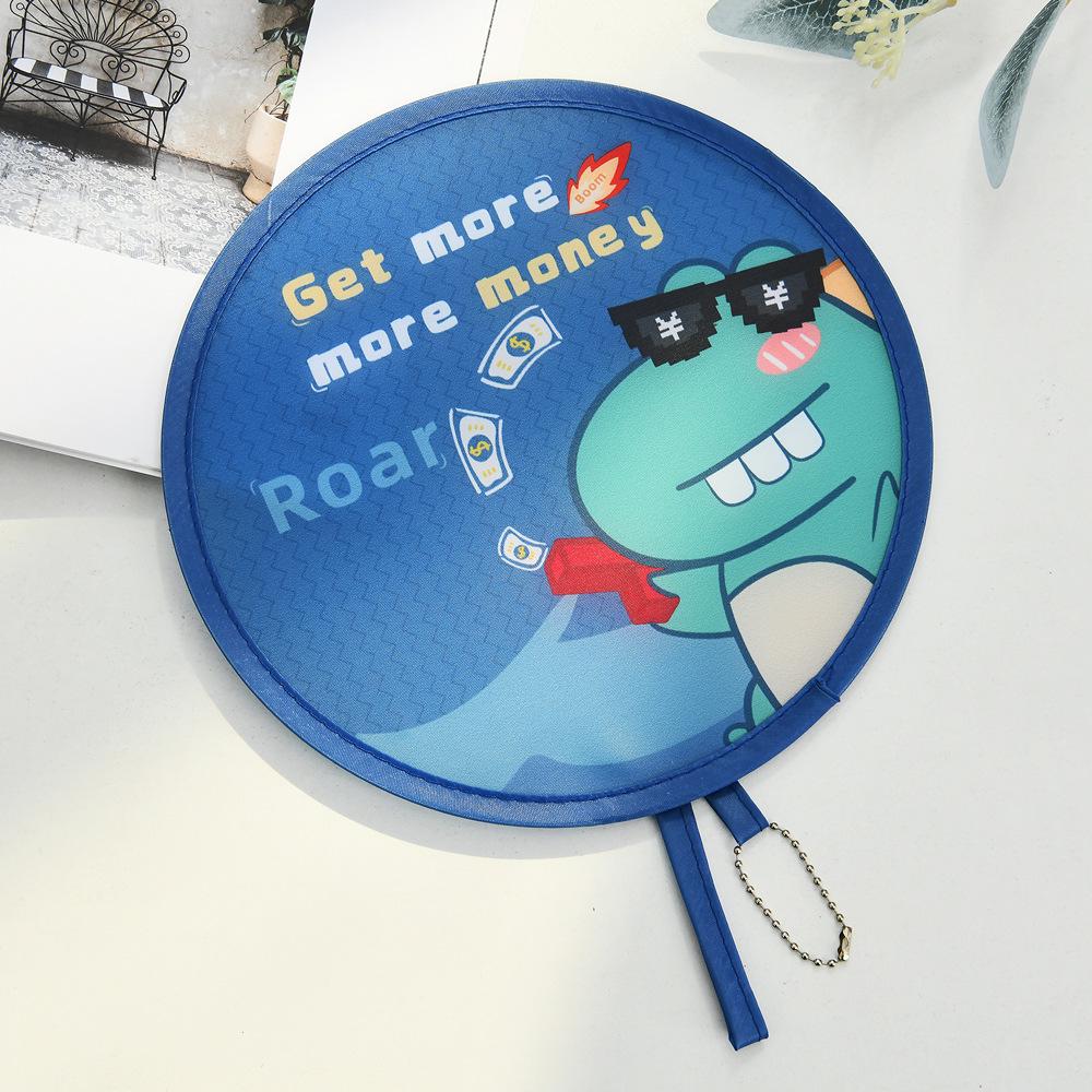 Children's Cartoon Mini Round Folding Fan - Portable and Compact Summer Fan for Kids and Adults