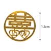 Colorful Wedding Chinese Tradition Circular Wedding Gift Coin Party Supplies Pendant Gold Coin