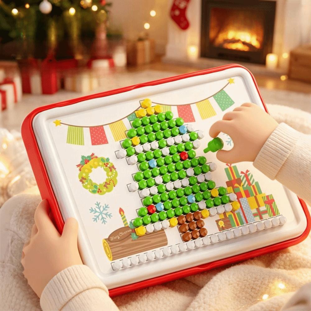 Colorful Patterns DIY Peg Art Building Toy Mushroom Nail Pegboard  Early Educational Activities