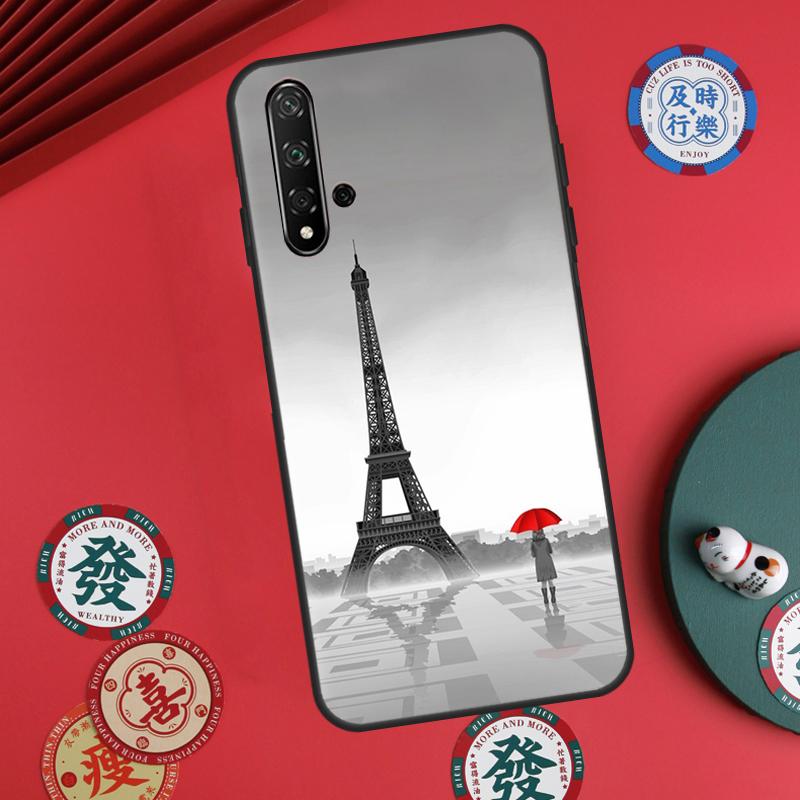 Paris Eiffel Tower For Huawei Nova Y73 Y72 Y61 Y91 Y90 Y70 Y60 12s 12i 11i 8i 9 10 SE P60 Pro P30 P40 Lite Case