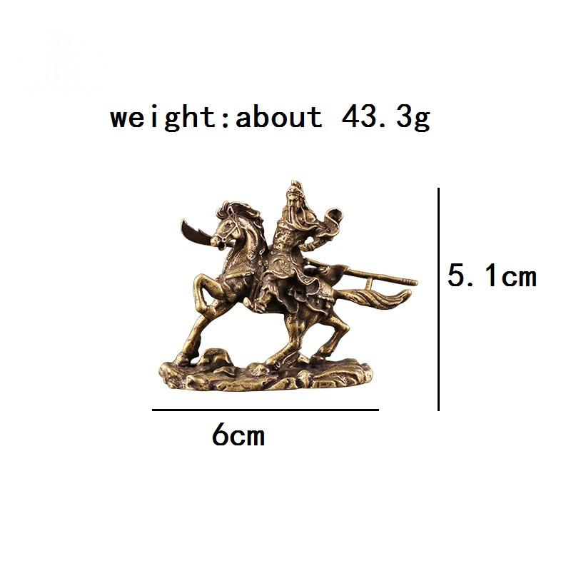 

Латунная статуя китайского бога богатства, езда на лошади, статуя Гуань Гун, аксессуары для украшения дома, медный декор для офисного стола, украшения Будды
