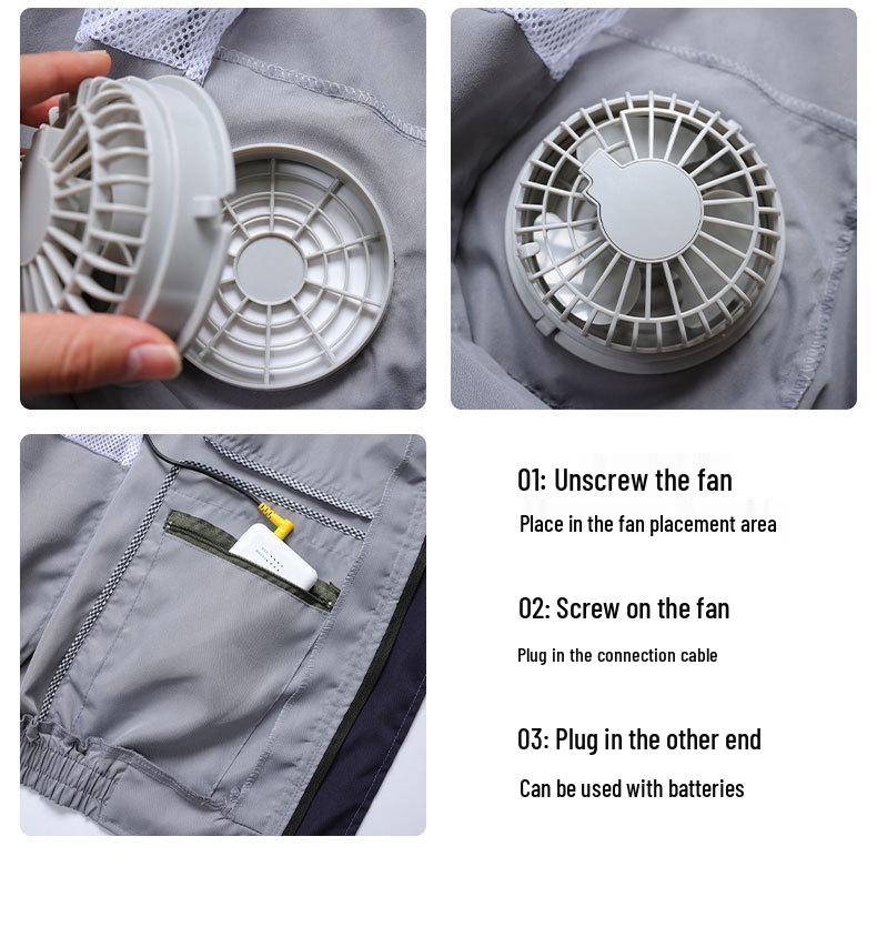 Unisex Camouflage Cooling Workwear for Heatstroke Prevention