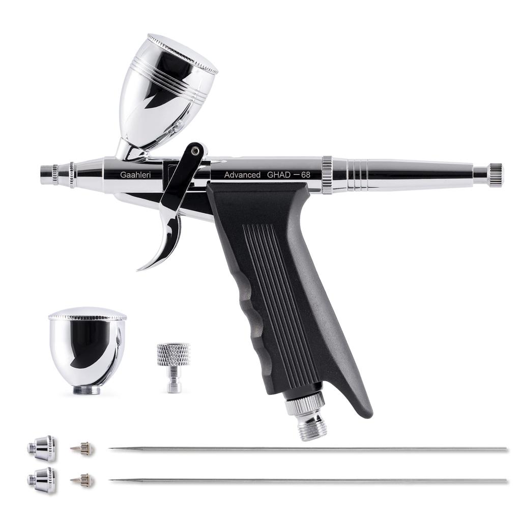 Gaahleri Dual-Action Trigger Airbrush – Advanced Series GHAD-68 (Self-Centering Insert Nozzle / 0.38 & 0.5 mm)