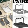 1-3PC Spatula Pot Lid Holder Foldable Multifunctional Upright Stand  Kitchen Draining Rack Wave Anti-slip Storage Organiser