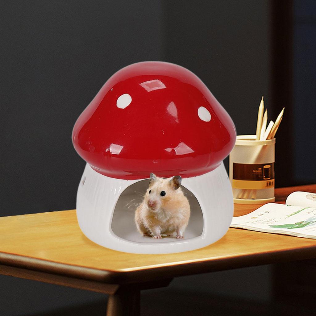 Keramik Hamsterhaus Höhle Cartoon Indoor Meerschweinchen Versteck Versteck Bett für Frettchen Zwerg