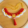 Joyful Pet Celebration Scarf: Knitted Wedding Collar & Dog Bib