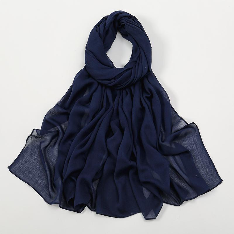 Solid Cotton Modal Hijab For Women Muslim Scarf Big Size Shawls Foulard Islam Head Wraps Headscarves Ramadan Scarves 190*85cm