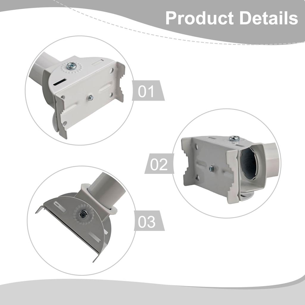 Outdoor Bracket Mounting Bracket Outdoor Installation Color White Stable Installation For Outdoor Installation