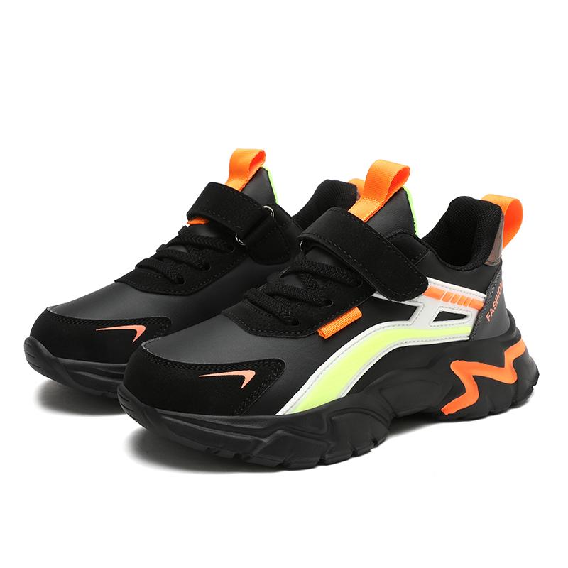 Dziecięce buty na co dzień Unisex lekkie buty studenckie do biegania skórzane buty sportowe dziecięce chłopięce rekreacyjne tenisówki