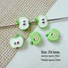 Apple Alloy Painted Beaded Loose Beads DIY Accessories for Handmade Bracelets & Necklaces