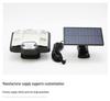 Triple-Head Rotatable Solar Outdoor Wall Lamp for Streets and Courtyards