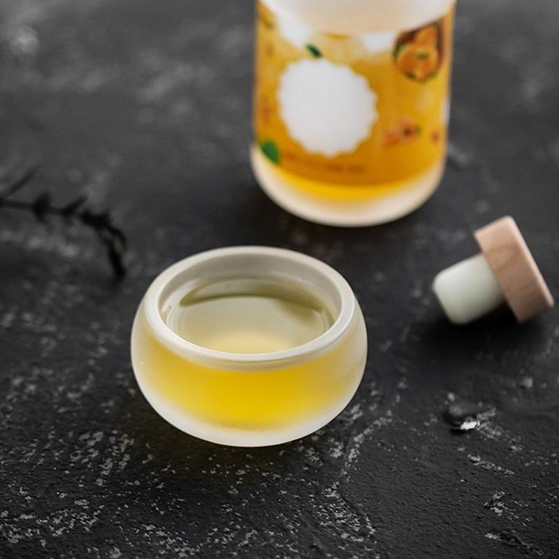 Japanese Handmade Frozen Glass Cup Crystal Glass Retro Teacups Master Cups Chinese Kung Fu Tea Set Transparent Household Teaware