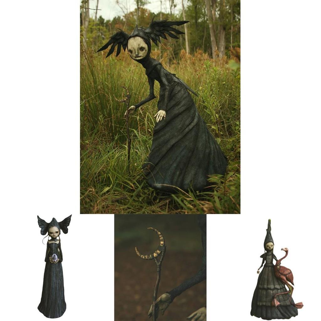 Stylish Modern Witch Garden Decor Figurine Crafted From Premium Resin Materials