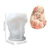 Mother Baby Shape Silicone Molds Gypsum Silicone Molds for Candle Soap Making Fondant Silicone Mould Epoxy Resin Molds