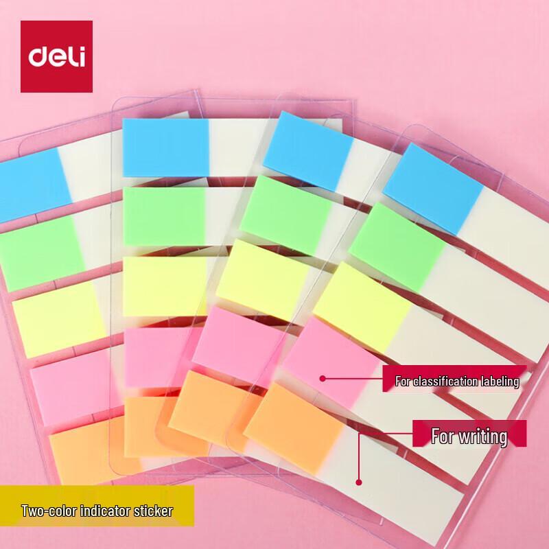 Deli Colored Index Tabs & Memo Flags