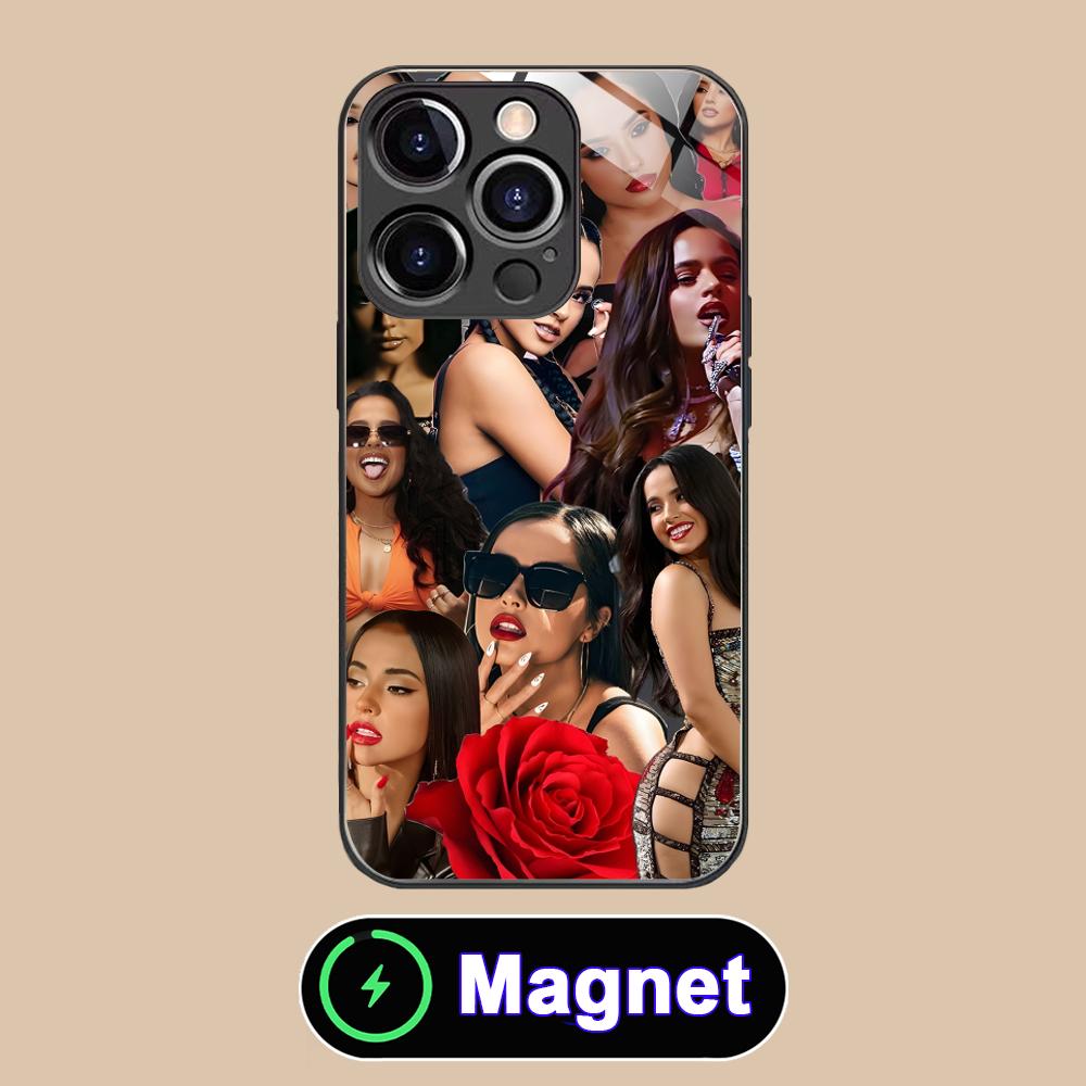 Fashion Becky G Glass MagSafe Mobile Phone Case for iPhone 17 16 15 14 13 12 11 Air Pro Max Plus Mini Colorful Cover