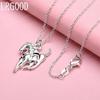 925 Sterling Silver Fashion Jewelry Horse Pendant Necklace Wedding Gift