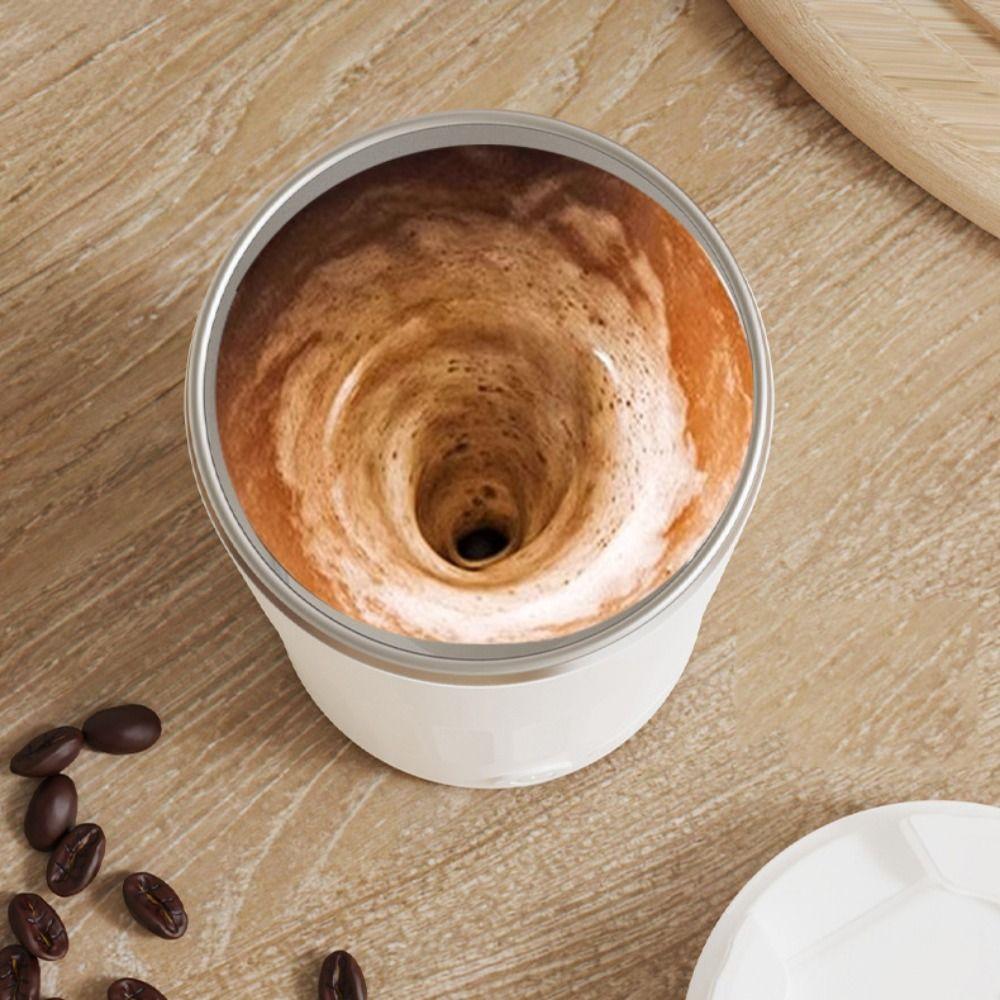 400ML Electric Coffee Mug Stainless Steel Coffee Cup Portable Automatic Mixing Cup  Coffee