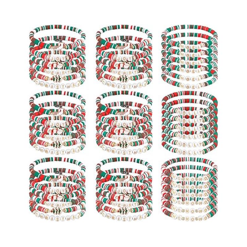 JYL TS Bracelet Christmas Stackable  Festive Elements Invites Holiday Blessings