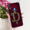 For ZTE Blade V10 Cover For ZTE Blade V10 2019 Case Silicone Luxury Crown A-Z Letters 2D Flat Pattern Soft Phone Casing