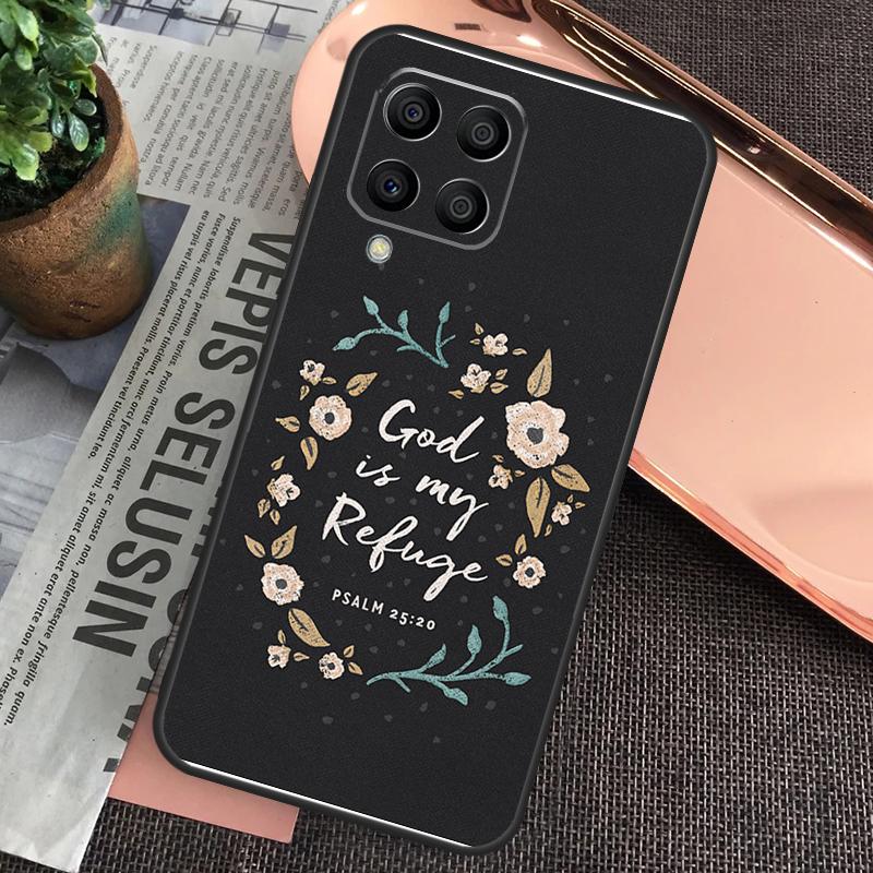 Bible Philippians Jesus Christ Verse Case For Samsung Galaxy M15 M55 M13 M23 M33 M53 M31 M51 M14 M34 M54 M20 M30s M12 M32 M52