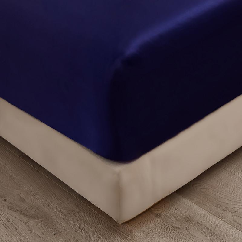 Satin Fitted Sheet Queen Deep Pocket Single  Mattress Cover Breathable Soft Comfortable Bed Set Sheet NO Pillowcase 90  160x200