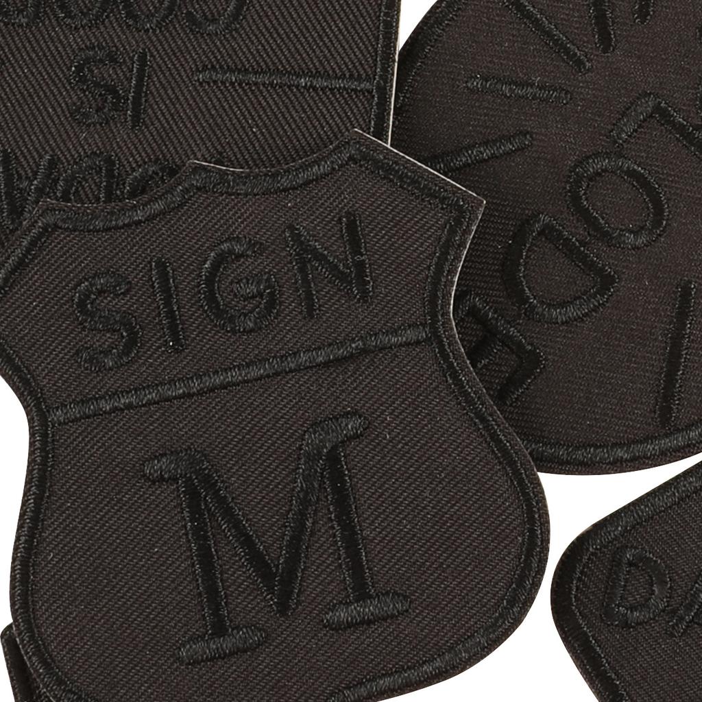 Embroidery Mark English Letter Embroidery Sticker, Cloth Label Sticker DIY Down Jacket Patch Sticker