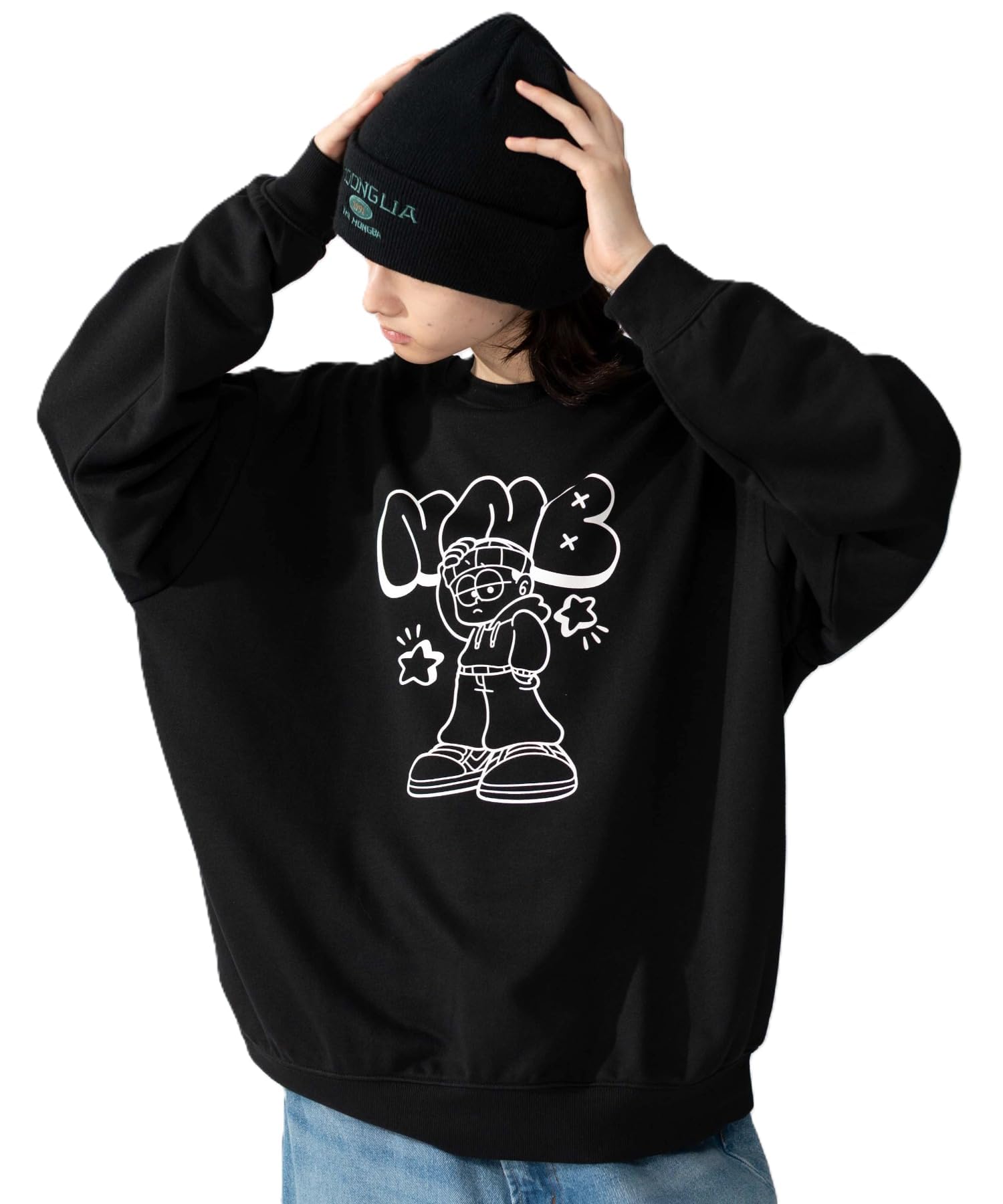 

WEGO Assorted Graphic Pullover Long Sleeve Sizes Pattern 3 Men s Sweatshirt, Top, S-XL, Fall/Winter Clothing, Gift, Large,