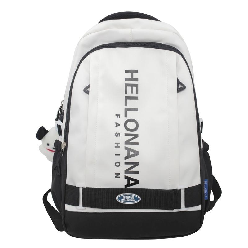 Schoolbag Female College Student Simple Casual Travel Men Ins Japanese High School Large Capacity Backpack