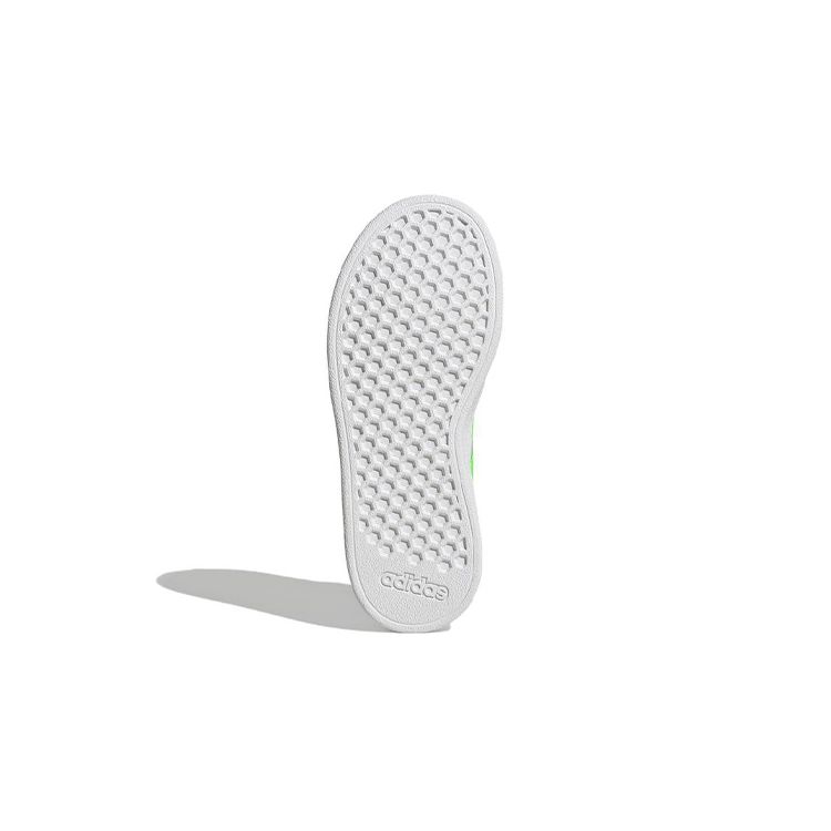 Adidas Neo Grand Court 2.0 El K Comfortable Casual Durable Low-Top Skate Shoes Kids Sneakers White Green GW6515