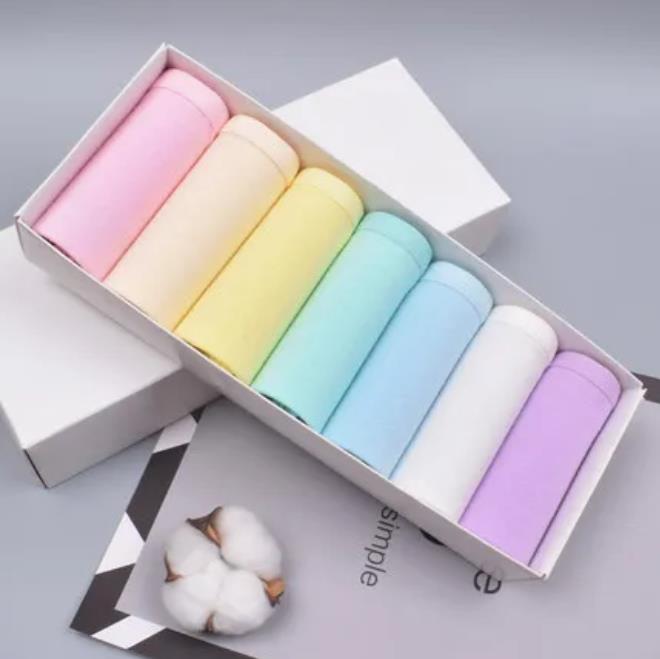 

7 шт. трусиков для женщин, нижнее белье, хлопок, сексуальное, дышащее, мягкое, женские трусы, милые трусики однотонной расцветки, большого размера XXL&7PCS