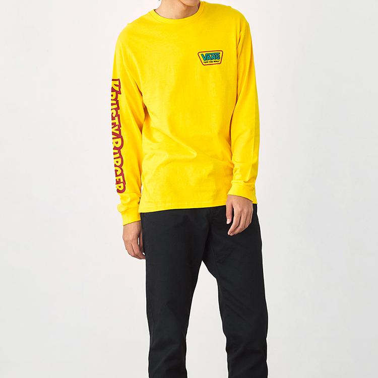 Vans X Simpsons Long Sleeve T-Shirt With Dopamine Print Unisex Tops Yellow VN0A4RTLZW3