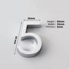 Etichetta autoadesiva 3D con numero in plastica, targhetta numerica, targhetta, porta, placcatura, cancello, cifre, etichetta