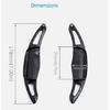 Carbon Fiber ABS Steering Wheel Paddle Shifter Extension For Toyota Camry 2018+