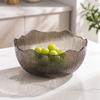 Flat Bottom Snack Basket Wave Edge Serving Dishes Fashionable Look Fruit Bowl Countertop Display